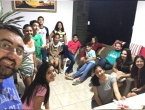 A #selfiedopastor durante reunião com grupo de jovens da IASD de Bataguassu.