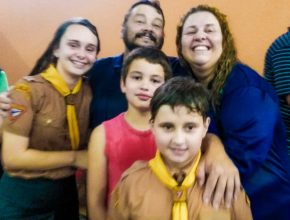 Família é batizada por influência dos desbravadores em Blumenau