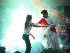 Salvação de uma vida de pecado foi tema de uma encenação feita no congresso de Uruguaiana. 