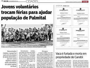 Imprensa destaca trabalho comunitário e social da Missão Calebe no centro do Paraná