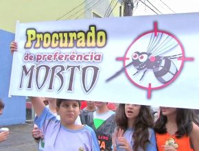 TV Globo destaca passeata de Escola Adventista contra o Aedes Aegypti