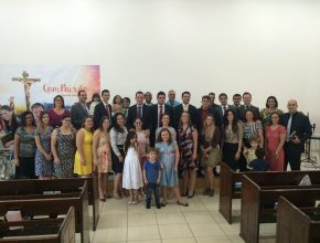 Funcionários da Igreja realizam o programa da Semana Santa em Maringá-PR