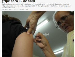 Manaus mantém ‘Dia D’ de vacinação contra gripe para 30 de abril