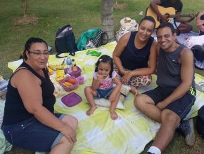 Iverson Silva aproveita momentos de distração com a família
