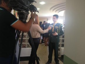 A TV Globo local fez a cobertura da iniciativa dos jovens adventistas 