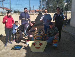 Voluntários do Geração 148 realizam trabalho comunitário em escola municipal