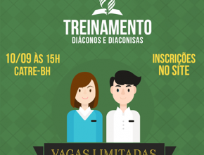 Inscrições abertas para treinamento de diaconato