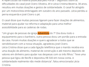 Voluntários ajudam a adaptar imóvel de casal que perdeu as pernas em acidente