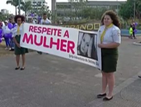 Igreja Adventista participa de caminhada contra a violência da Mulher (TV Diário - Globo)