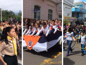 Desfiles cívicos no RS contam com desbravadores, aventureiros e alunos de escolas adventistas