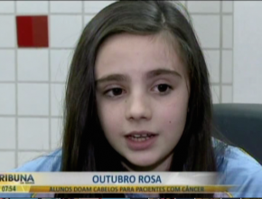 Meninas fazem doação coletiva de cabelos no Outubro Rosa - Rede Massa (SBT)