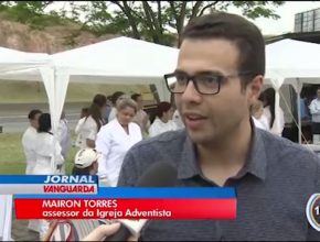 Romeiros com destino a Aparecida encontram ajuda de evangélicos na Dutra - TV Vanguarda (Globo)