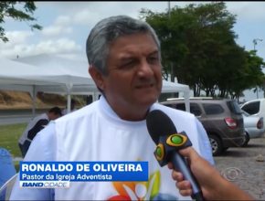 Adventistas montam centro de apoio a romeiros na Dutra - TV Band Vale