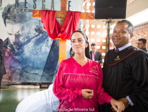 Patrícia se batizou em Poços de Caldas, durante o Treinamento Integrado Foto: Anne Seixas
