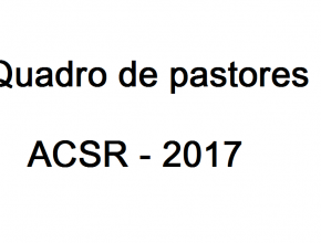 Votada composição do quadro de pastores para o centro do Rio Grande do Sul