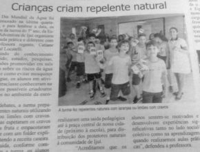 Alunos desenvolvem repelente natural e são destaque em jornal de Ijuí