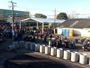 Adventistas distribuem esperança em encontro de motociclistas em Lages