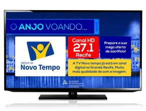 Programação da TV Novo Tempo em Recife passa a funcionar com qualidade digital.