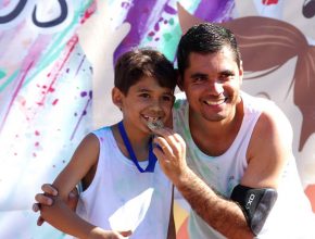 Corrida promove momentos de recreação entre pais e filhos