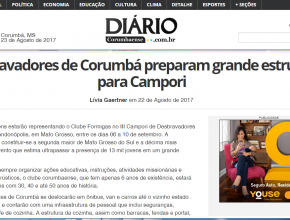 Preparação de Desbravadores para Campori é destaque na mídia em Corumbá