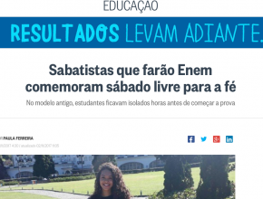 O Globo destaca visão de Adventistas sobre mudanças no Enem