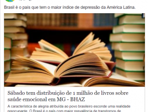 Imprensa evidencia entrega de livros missionários em MG