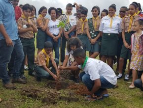 Desbravadores participam de ação ambiental na Bahia