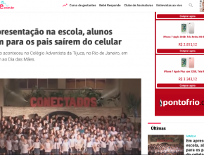 Cantata de Colégio Adventista da Tijuca é destaque na internet