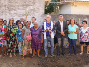 Idosas montam horta solidária em bairro do Espírito Santo
