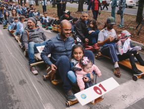 Escola Adventista celebra Dia dos Pais com corrida de carrinhos de rolimã