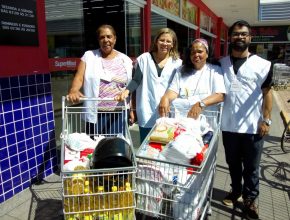 Adventistas fecham parceria com supermercado para arrecadar alimentos