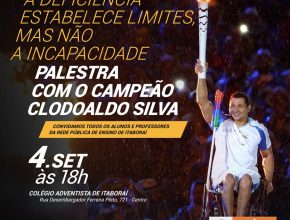 Clodoaldo Silva dá palestra gratuita em Itaboraí