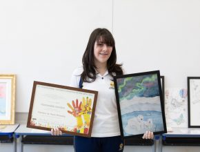 Aluna recebe menção honrosa em concurso internacional de desenho