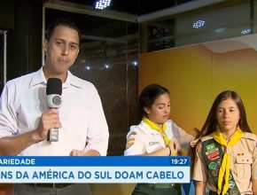 Menina capixaba doa cabelo e é destaque em TV de São Paulo