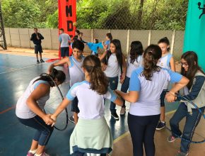 Alunos participam de desafio do exercício físico