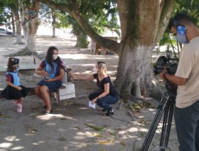 Emissora de TV destaca ação social de crianças durante a pandemia