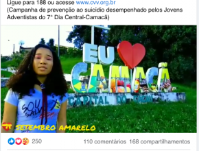 Campanha de prevenção ao suicídio inspira vídeos produzidos por jovens adventistas na Bahia