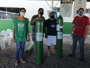 ADRA distribui oxigênio em Manaus