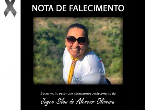 Nota de Falecimento - Joyce Silva de Alencar Oliveira