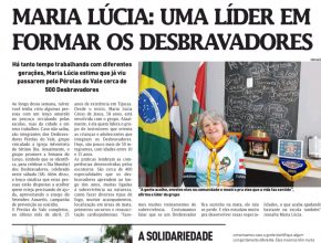 Na semana do lenço, Jornal de Tijucas destaca desbravadora pioneira
