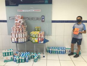 Escola arrecada mais 750 litros de leite no norte do Espírito Santo