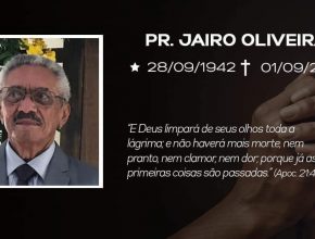 Nota de Pesar - Pr. Jairo de Oliveira