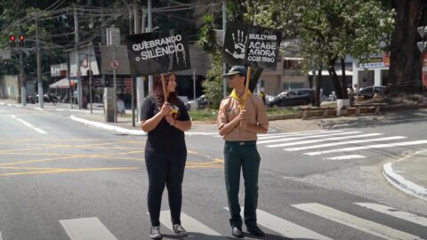 Ações marcam campanha contra a violência psicológica na zona sul de São Paulo
