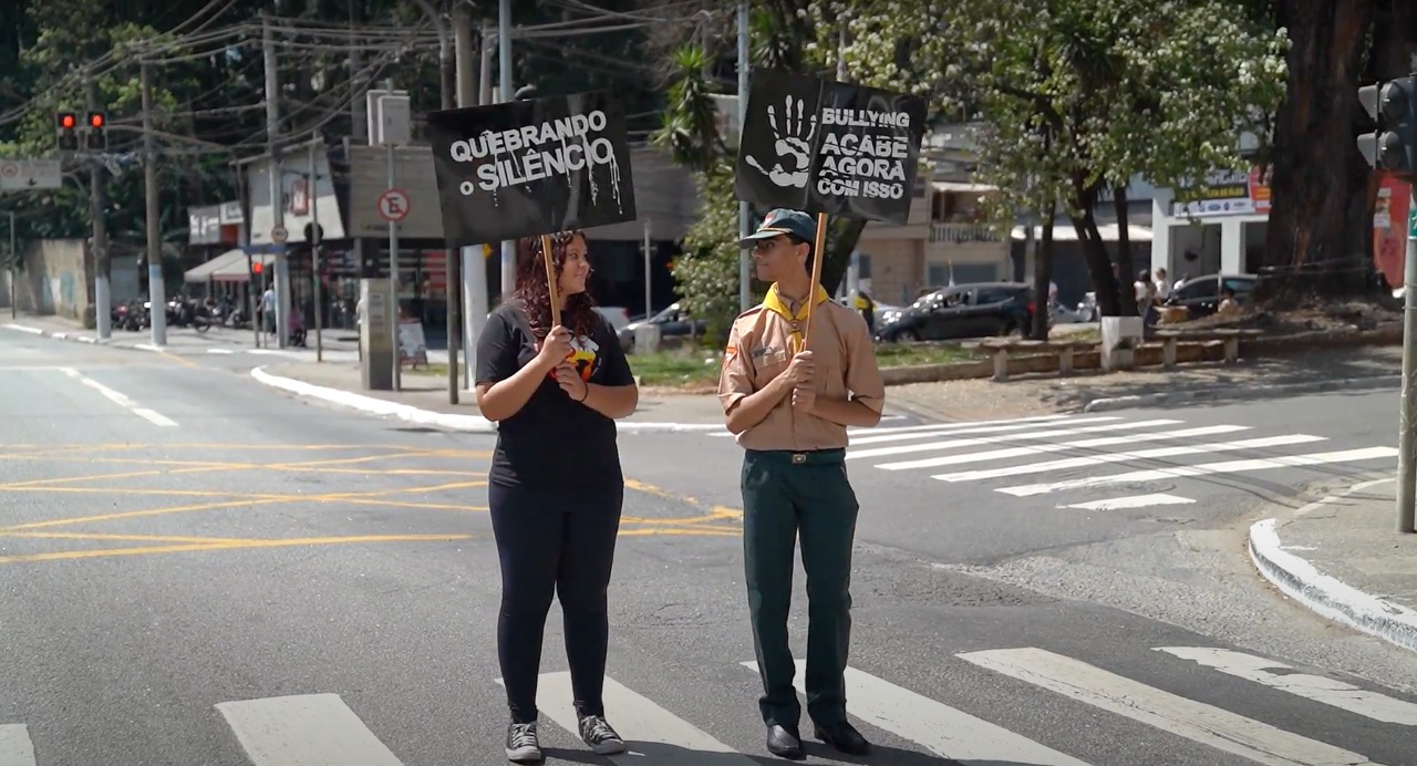 Ações marcam campanha contra a violência psicológica na zona sul de São Paulo