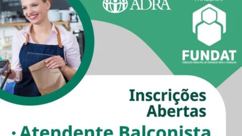 ADRA Sergipe lança curso gratuito de atendente em parceria com a Fundat
