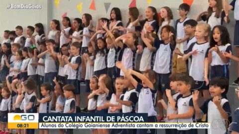 Educação Adventista na Mídia | Cantata infantil de Páscoa arrecada alimentos em Goiânia