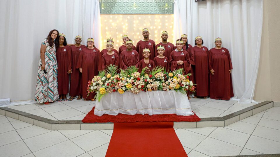 Grupo de candidatos ao batismo em Campos dos Goytacazes