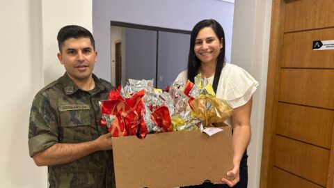 Força Aérea Brasileira em Campo Grande realiza doação para o Lar Lygia Hans