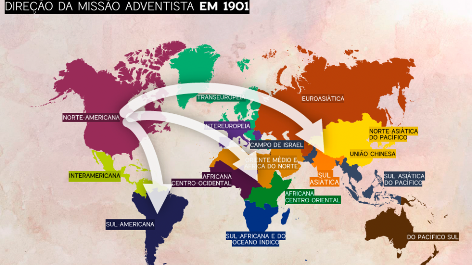 Em 1901, basicamente os voluntários e missionários estrangeiros adventistas saíam da América do Norte em direção ao restante do planeta. (Foto: Reprodução)