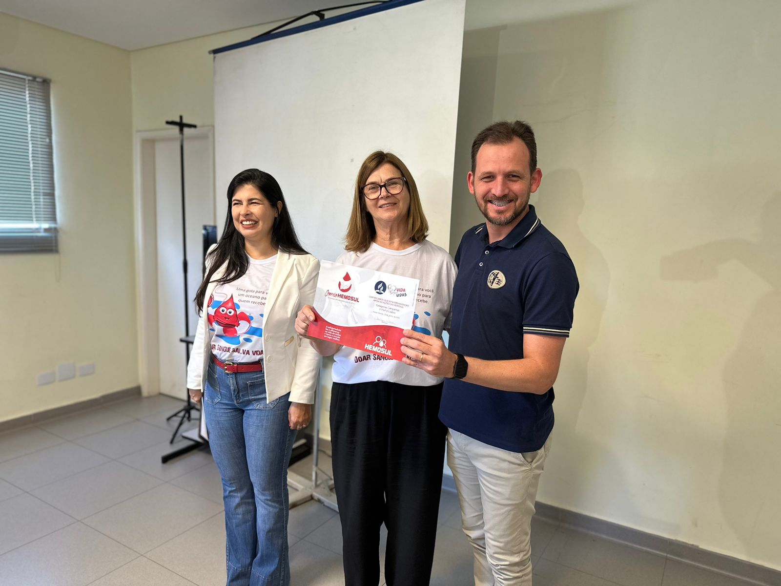 Igreja Adventista é reconhecida com o selo Conexão por doação de sangue em Mato Grosso do Sul